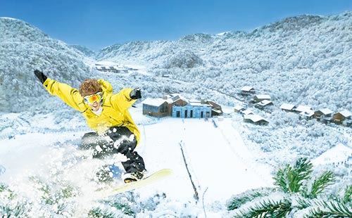 金佛山雪景